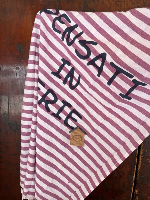 Teli Mare Fouta con Pochette PENSATI IN FERIE