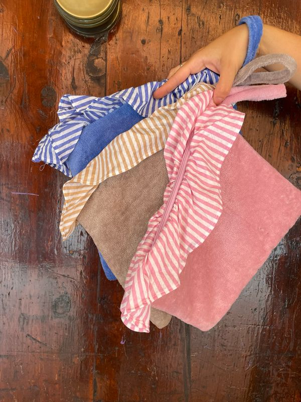 Pochette in Spugna e Righe