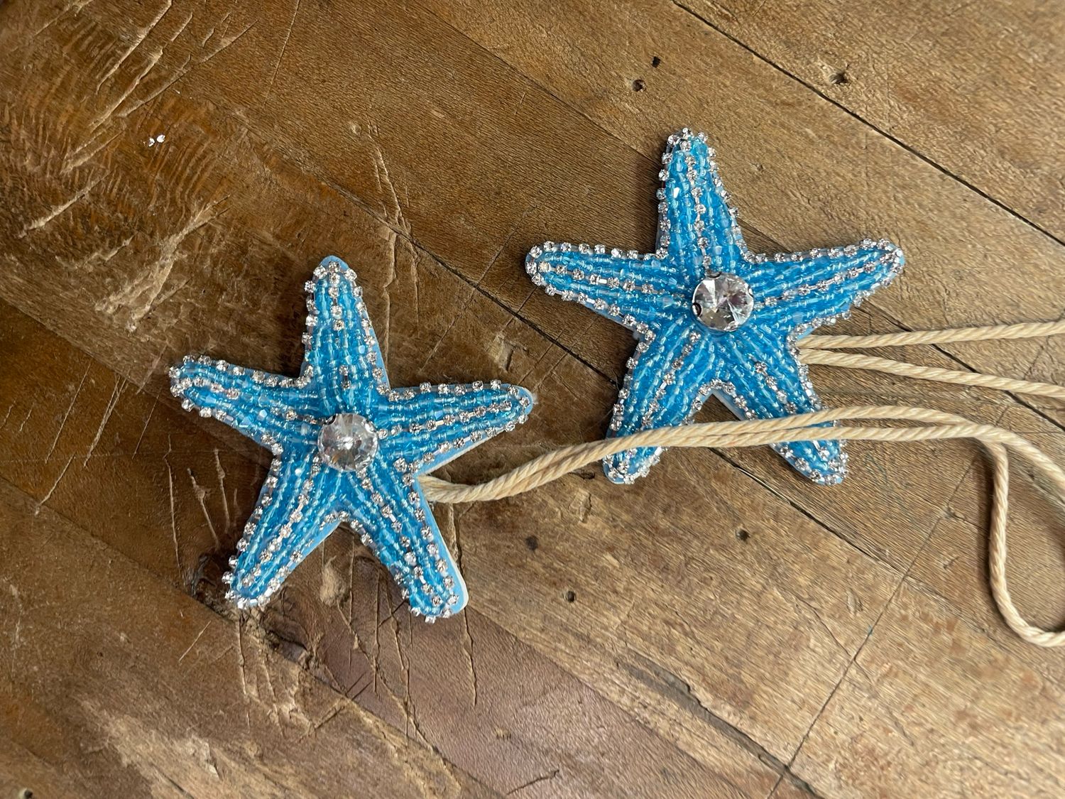 Charm Portachiavi Stella Marina con Strass