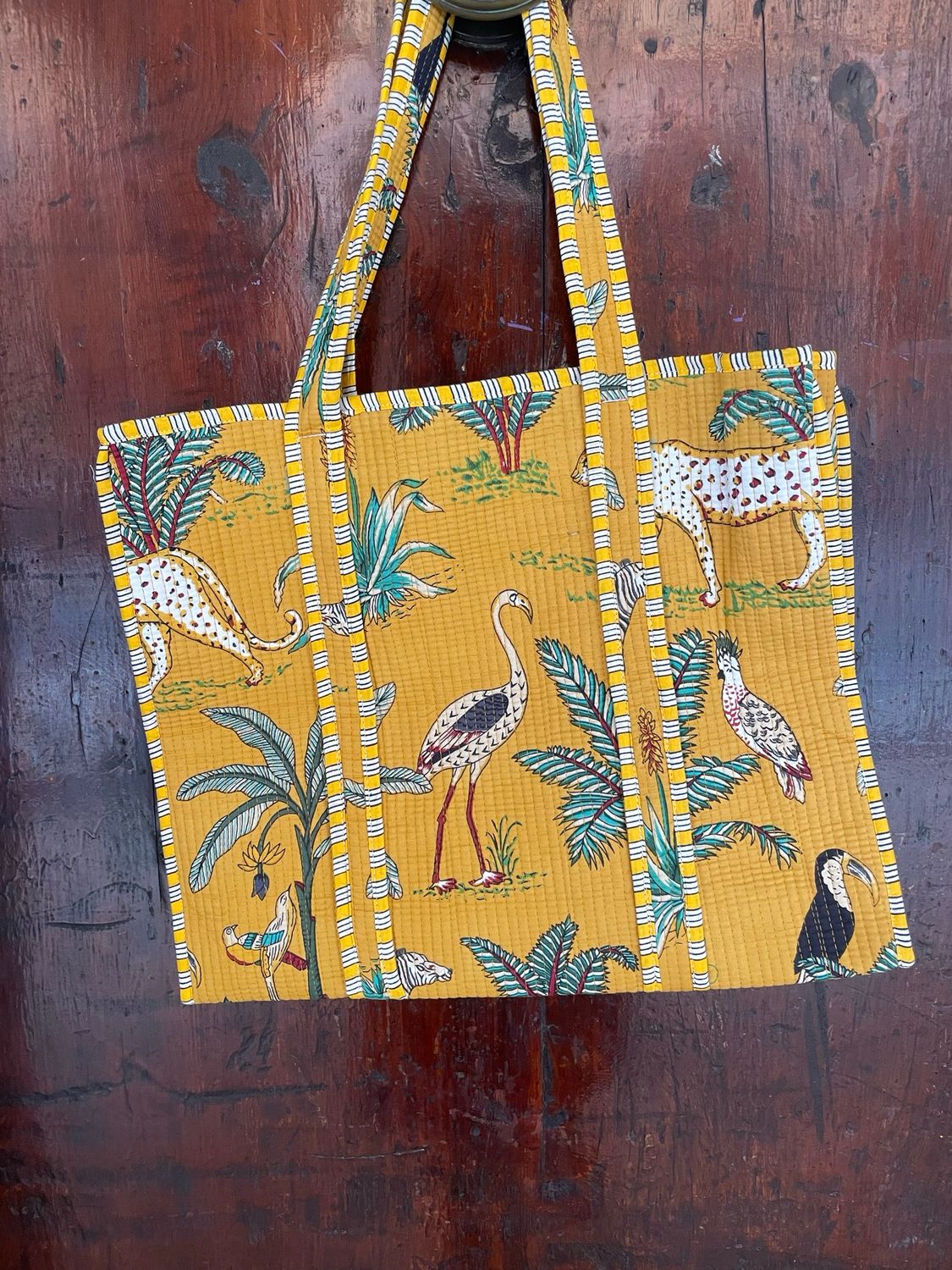Tote Bag Indiane Savana base senape