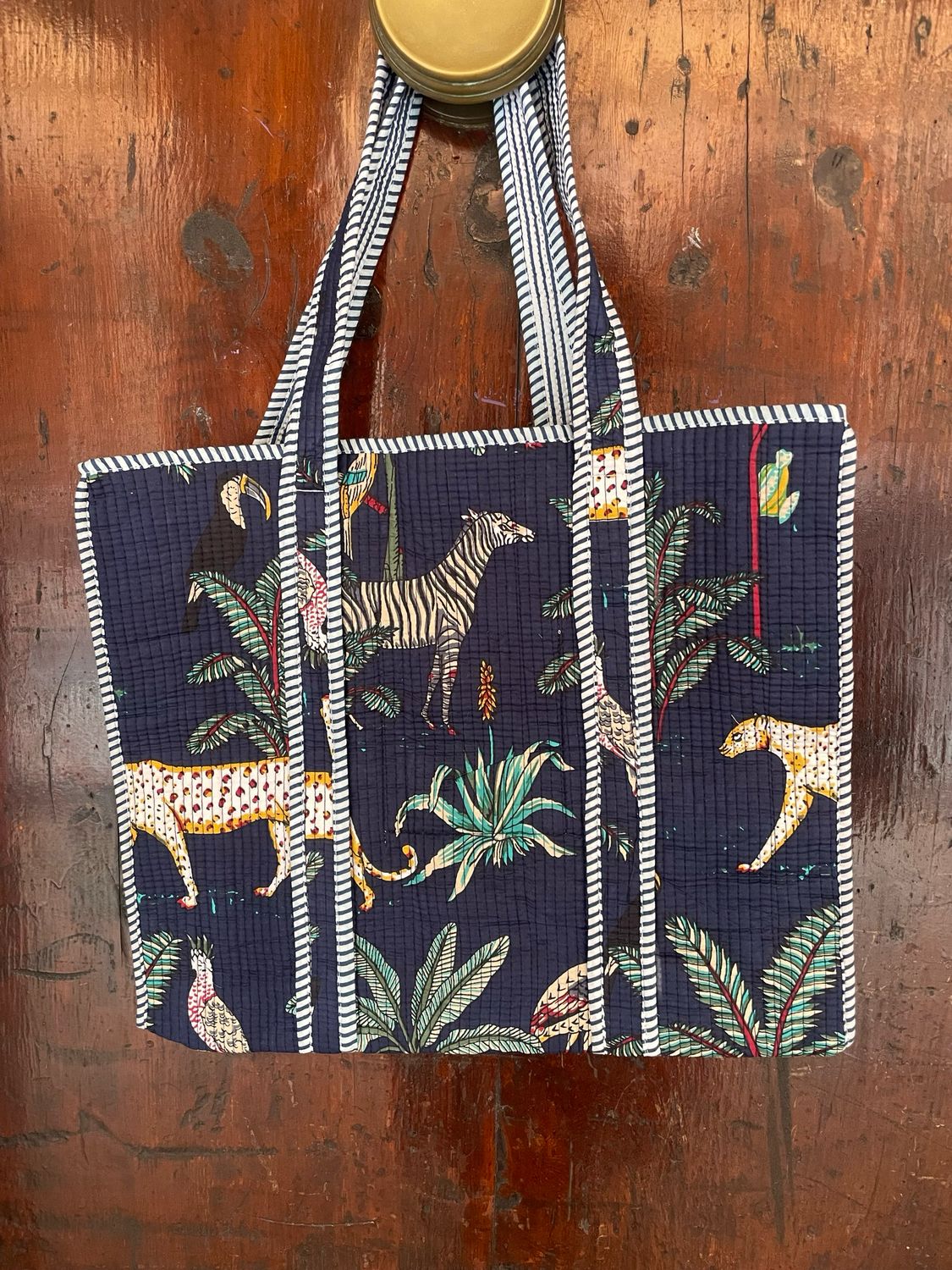 Tote Bag Indiane Savana Base Blu