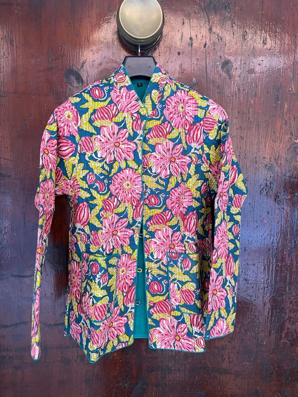 Giacca Indiana Ottanio Fiori Rosa