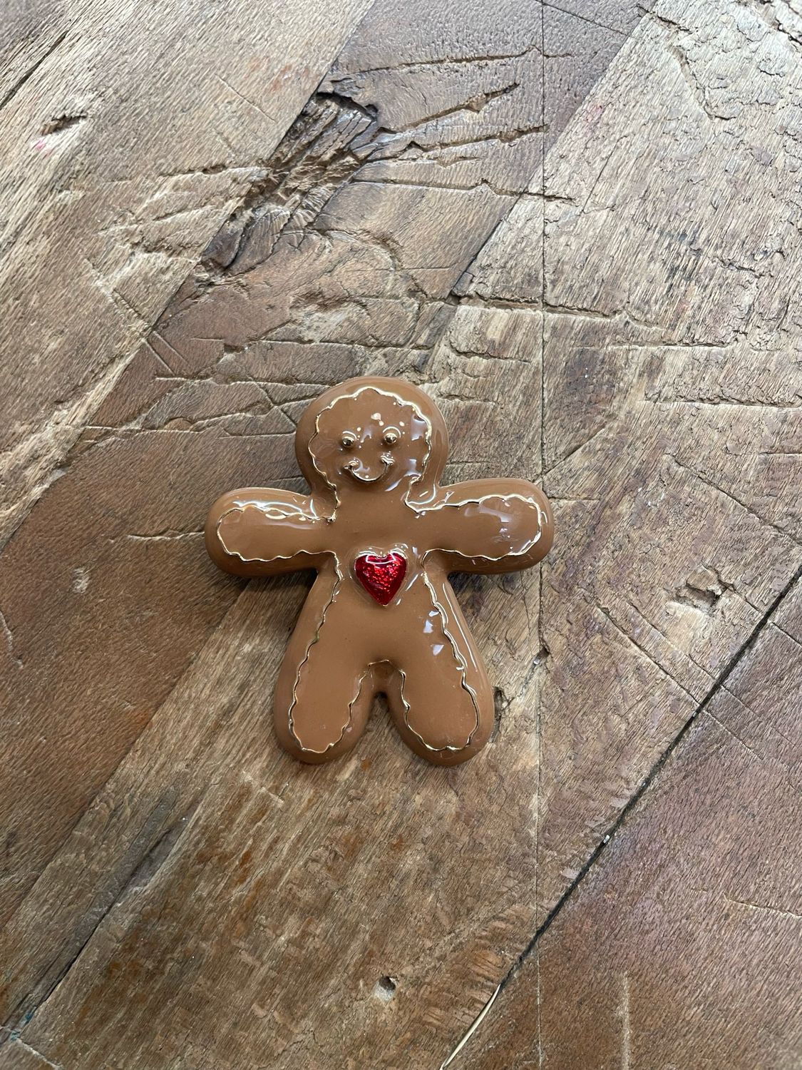 Spilla Natalizia Pan di Zenzero Spilla Natalizia Pan di Zenzero