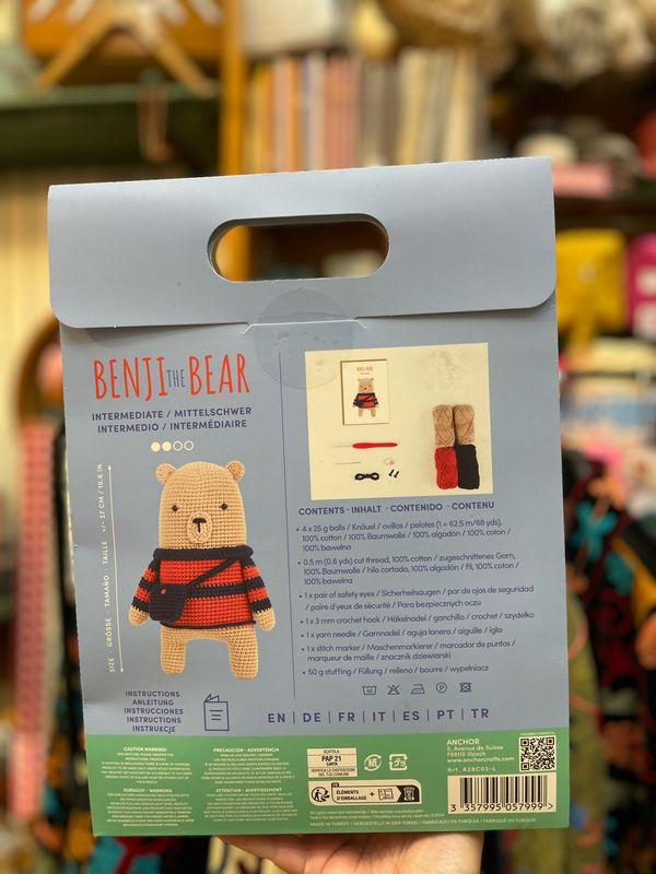 Kit Anchor Amigrumi BENJI THE BEAR