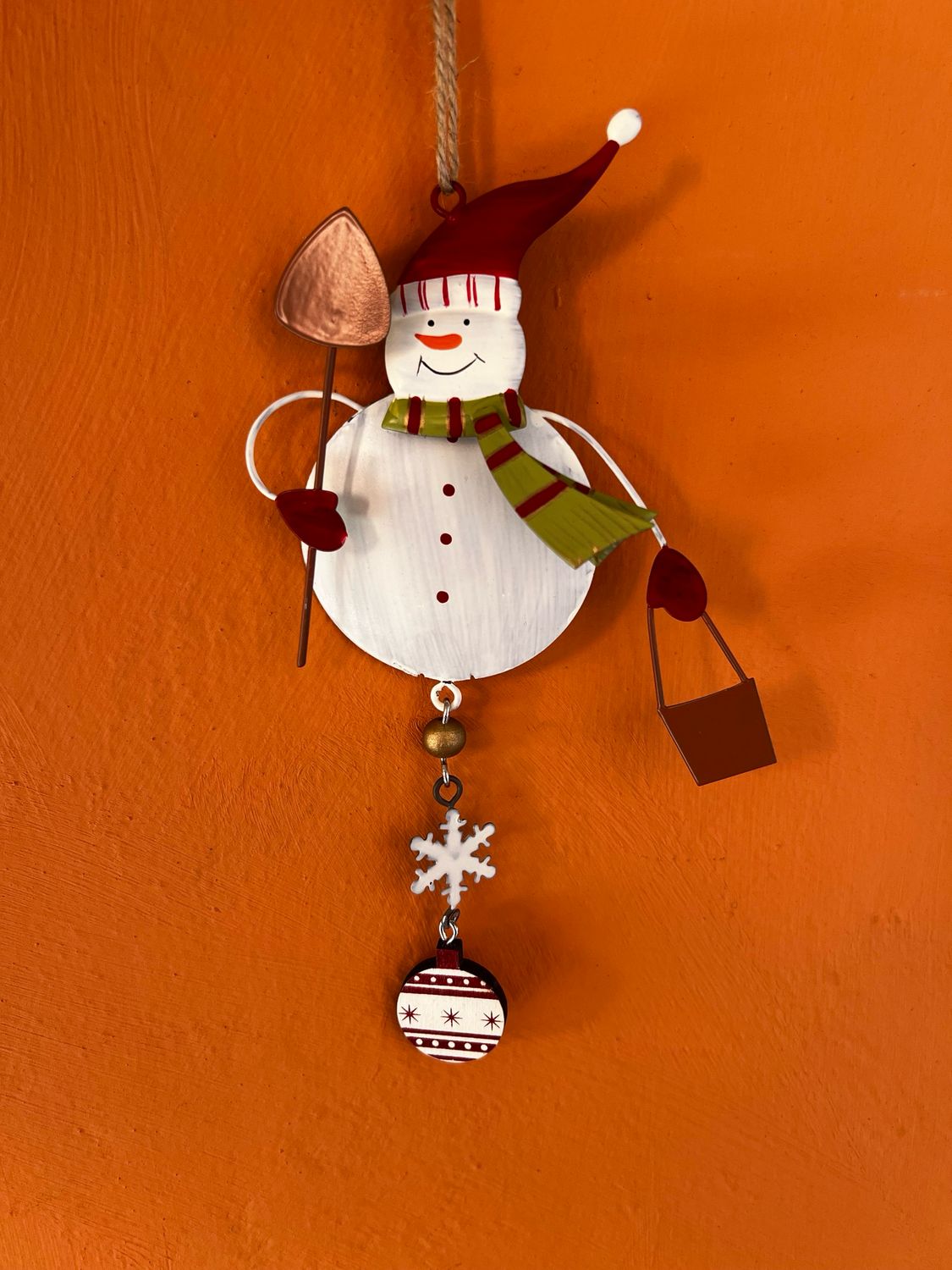 Pupazzo di Neve Latta Tondo