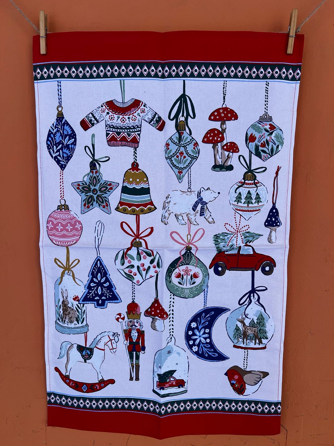 Strofinaccio Decorazioni Natalizie