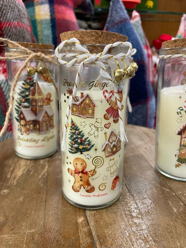 Candela Profumata in Vasetto di Vetro con Tappo in Sughero