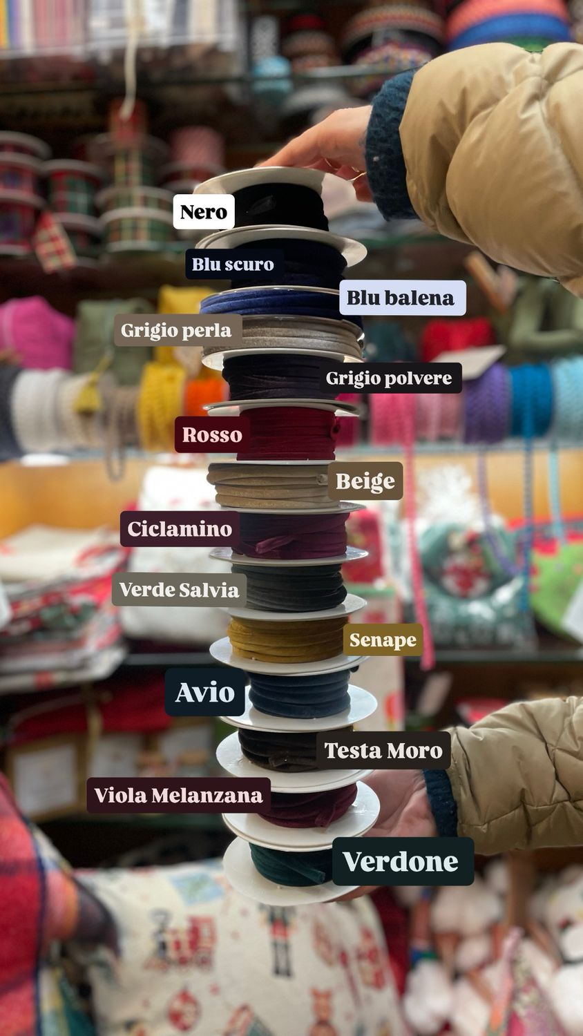 Nastro Velluto Tubolare