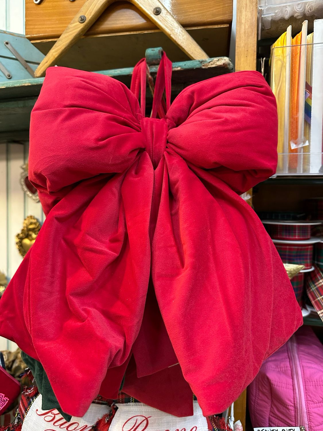 Fiocco fuoriporta Rosso in Velluto