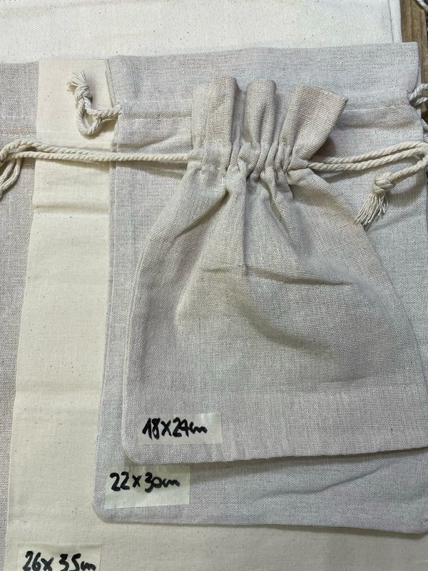 Sacchetti Cotone Coulisse 22x30