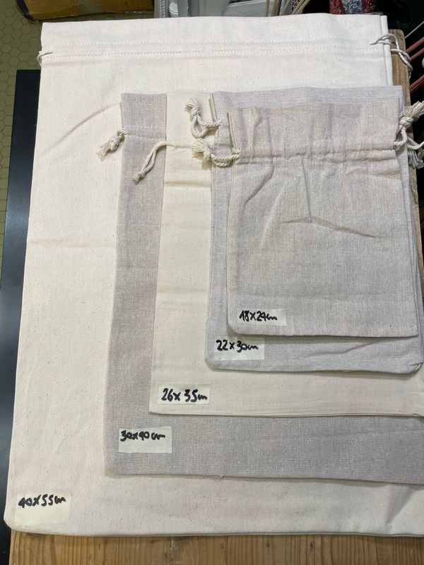 Sacchetti Cotone Coulisse 22x30