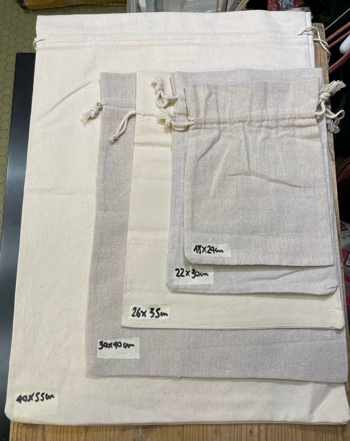 Sacchetti Cotone Coulisse 30x40 Sacchetti Cotone Coulisse 30x40