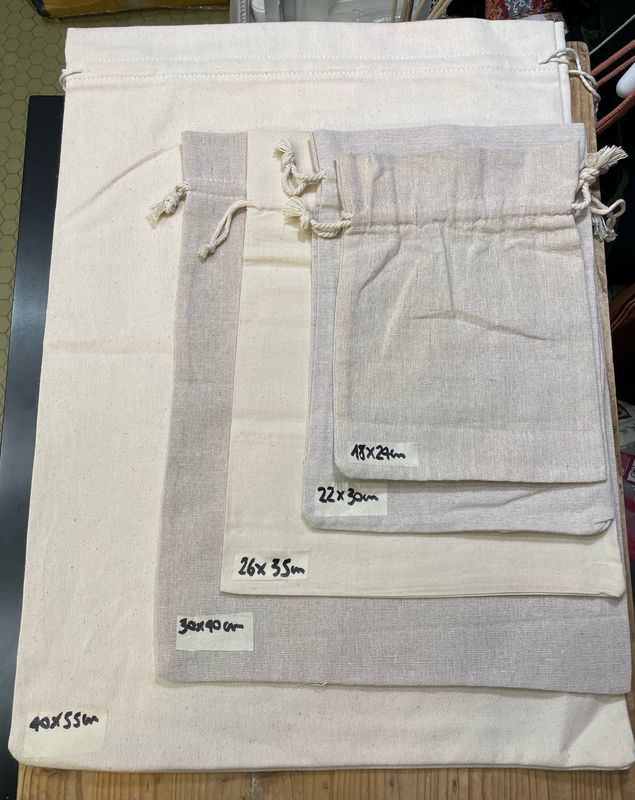 Sacchetti Cotone Coulisse 30x40