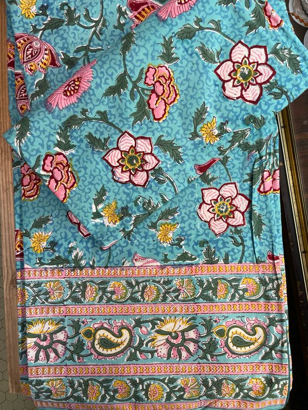 Mezzeri Copritutto Indiani 270x270 TURCHESE Mezzeri Copritutto Indiani 270x270 TURCHESE