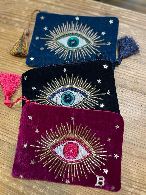 Pochette in Velluto Ricamate