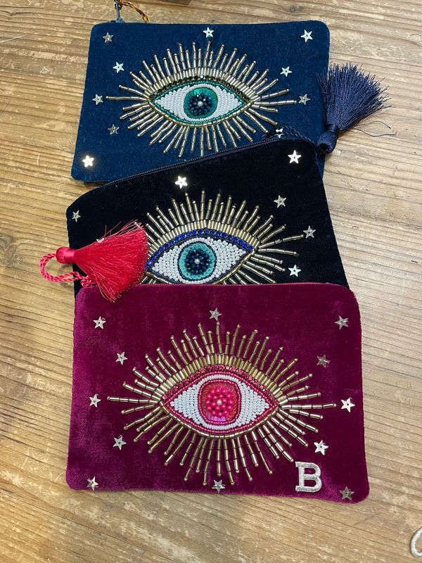 Pochette in Velluto Ricamate