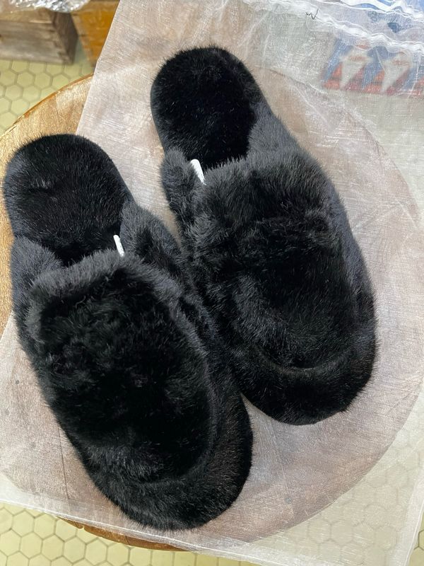 Pantofola Pelosa Donna Nera Pantofola Pelosa Donna Nera