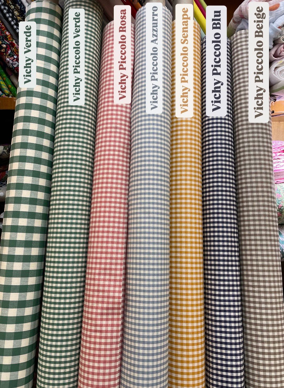 Cotone Resinato Quadretti h180 Cotone Resinato Quadretti h180