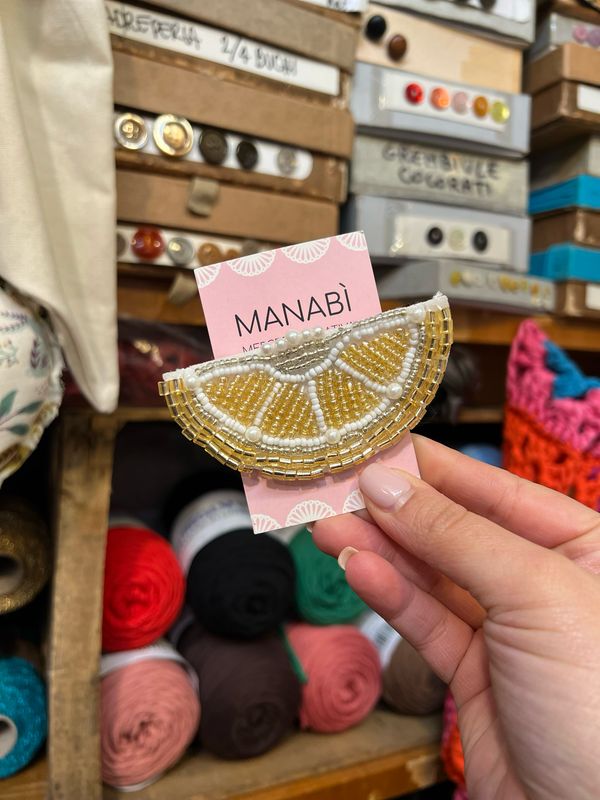 Spilla Manabì Limone Spilla Manabì Limone