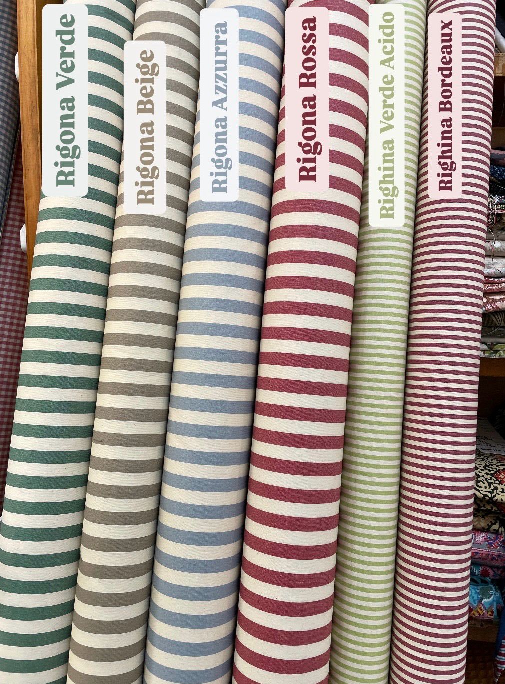 Cotone Resinato Righe h180 Cotone Resinato Righe h180