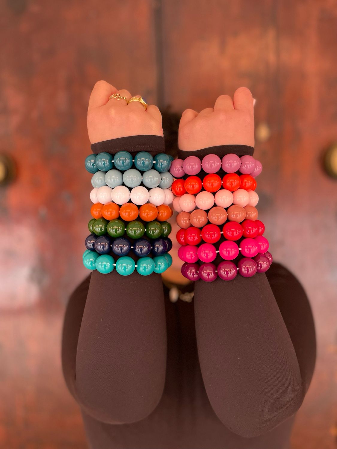 Braccialetti con Perlone Resina Braccialetti con Perlone Resina