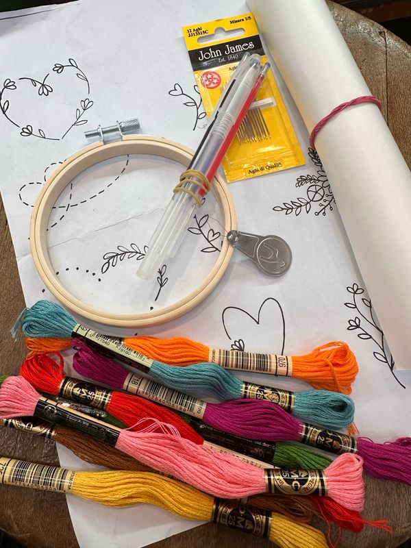 kit per ricamo libero