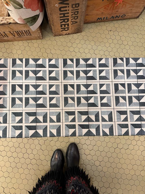 Pedana gommata stampata Geometrico