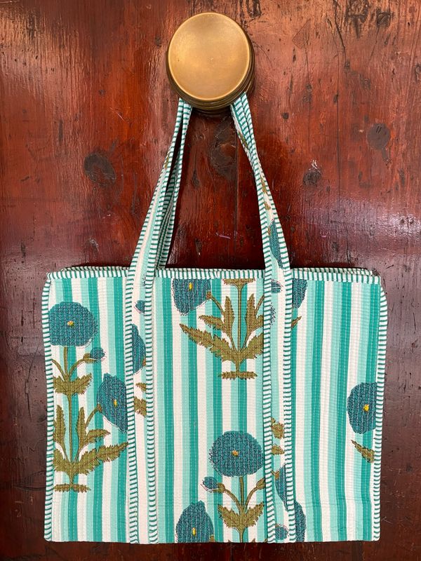 Tote Bag Indiane Rigone Turchese
