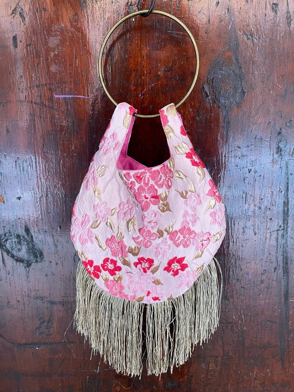Borsetta Lola Japan Rosa Frangia Sabbia