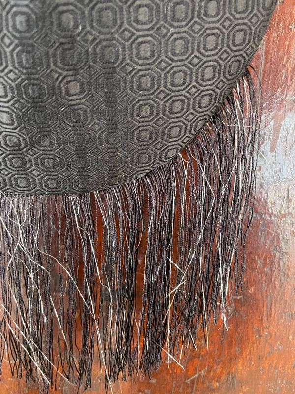 Borsetta Lola Nera rombini Frangia Nera lurex