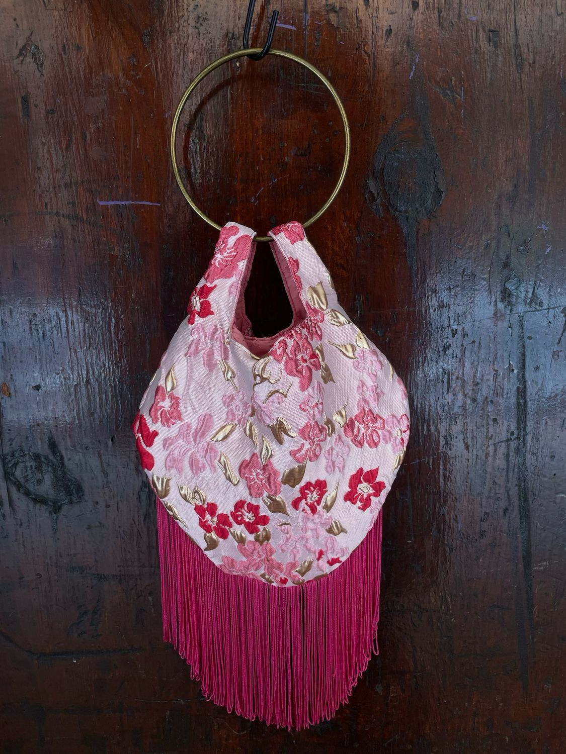 Borsetta Lola Japan Rosa Frangia Fuxia