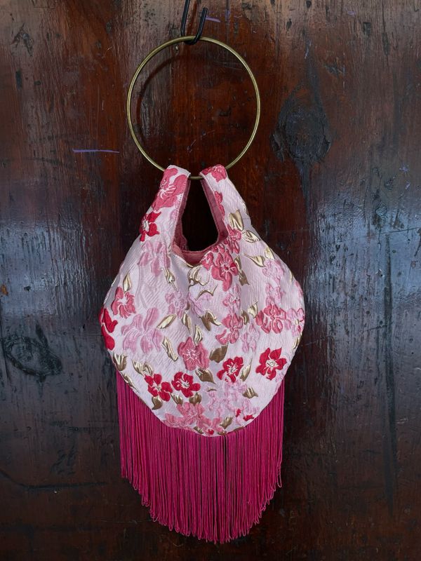 Borsetta Lola Japan Rosa Frangia Fuxia