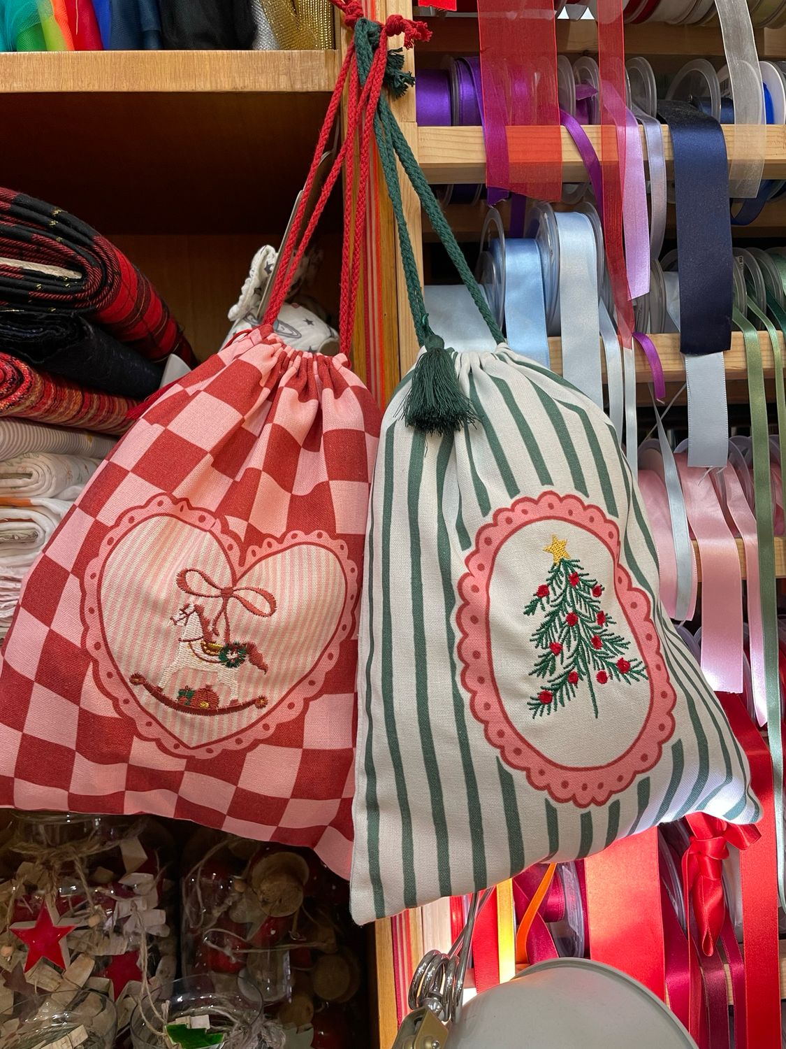 Sacchetto Natale cotone