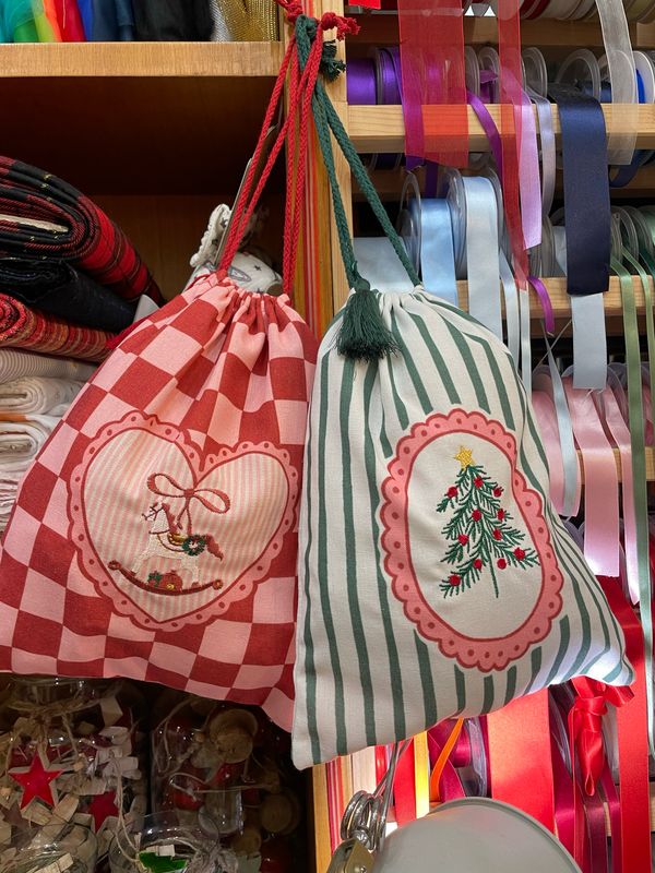 Sacchetto Natale cotone