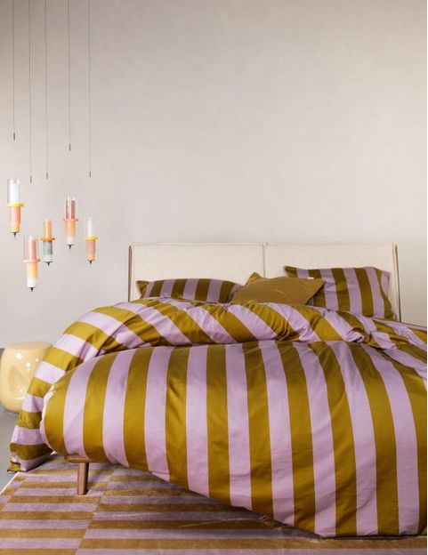 DBO Minte Stripe Pale purple - Olive