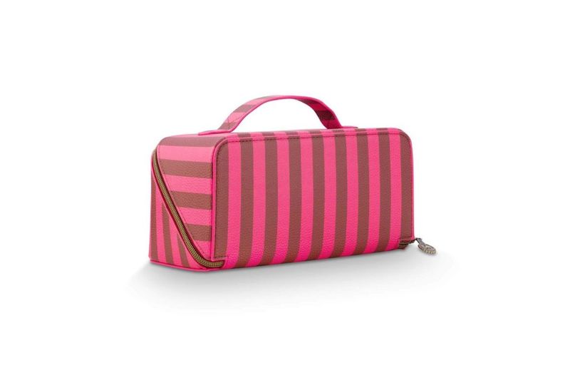 Cyrille Cosmetic Bag Stripe Pink