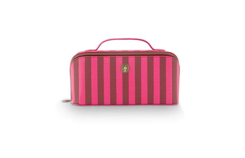 Cyrille Cosmetic Bag Stripe Pink