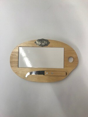 Cheese Board embellished with Silver Fox