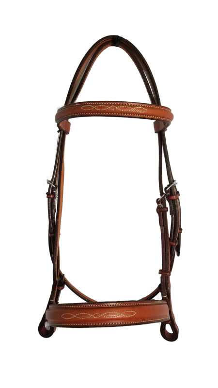 Edgewood 1&quot; Fancy Stitched Raised Bridle
