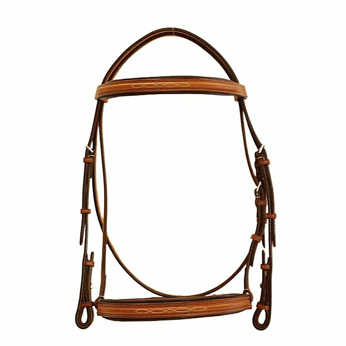 Edgewood 3/4&quot; Fancy Padded Stitched Bridle
