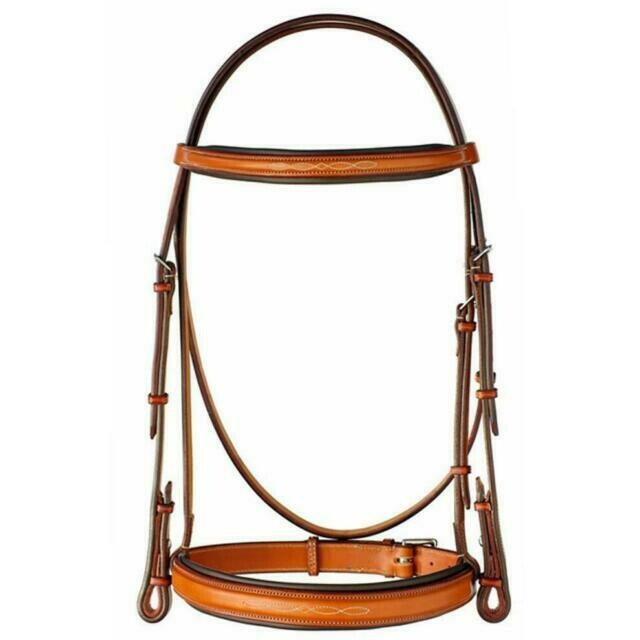 Edgewood 1&quot; Fancy Raised Padded Bridle w/ Padded Crown