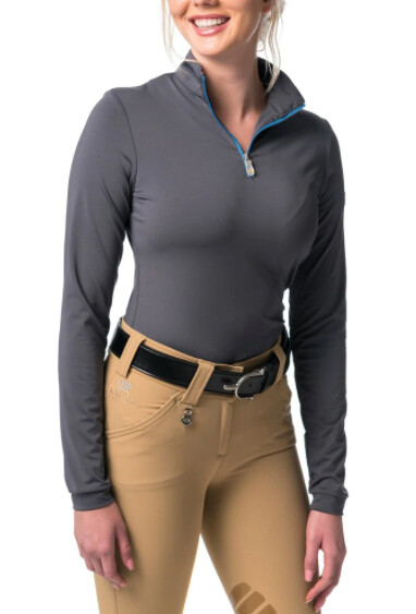 Kastel Medium Weight Gray with Cerulean Blue