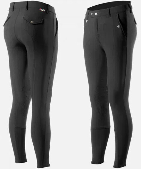 Horze Men&#39;s Grand Prix Silicone Knee Patch Breeches