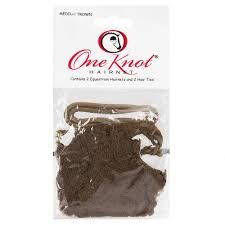 One Knot Hair Net Medium Brown