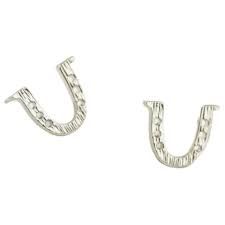 Mare Modern Goods Horse Shoe Earrings Silver