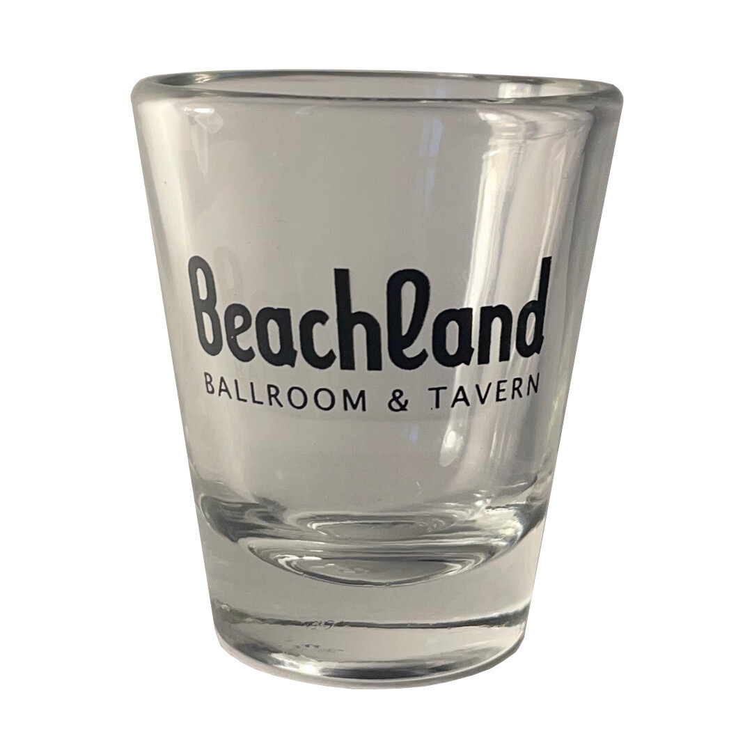 Beachland Script Logo Shot Glass