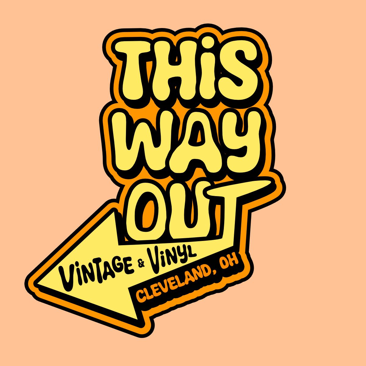 This Way Out Sticker