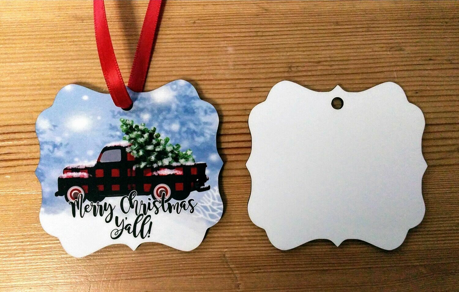 Sublimation Blank - Square Benelux Ornament/Bag Tag