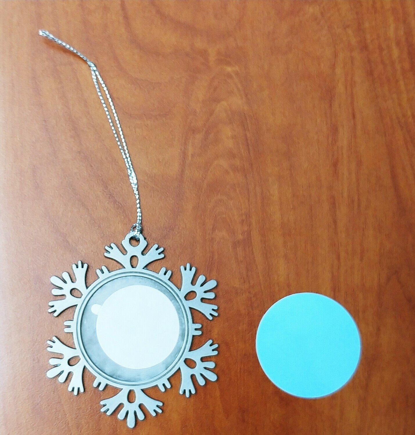 Sublimation Pewter Snowflake Ornament