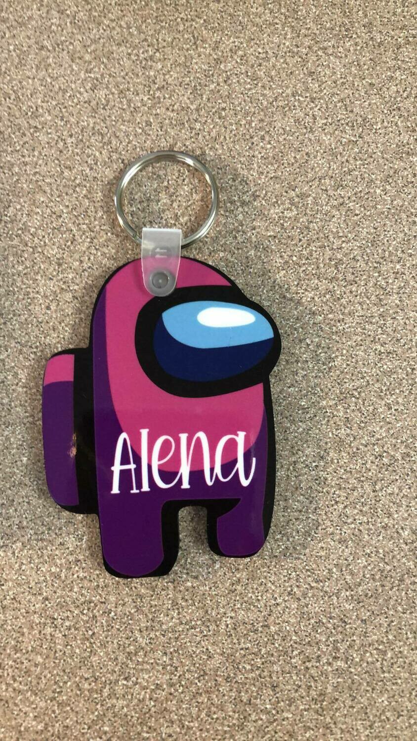 **CLEARANCE** Sublimation Keychain Blank - AMONG US $.50 EACH